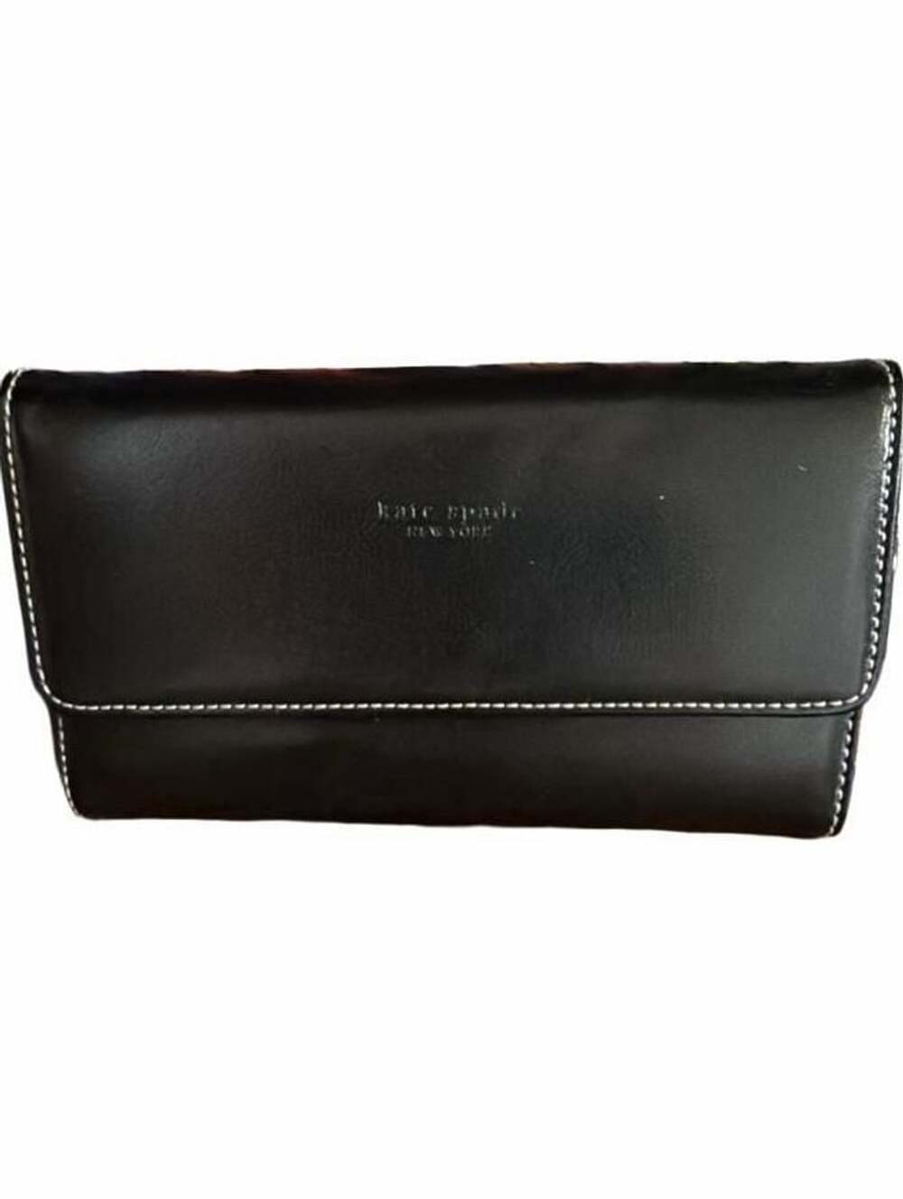 Kate Spade New York Black Leather Continental Wallet